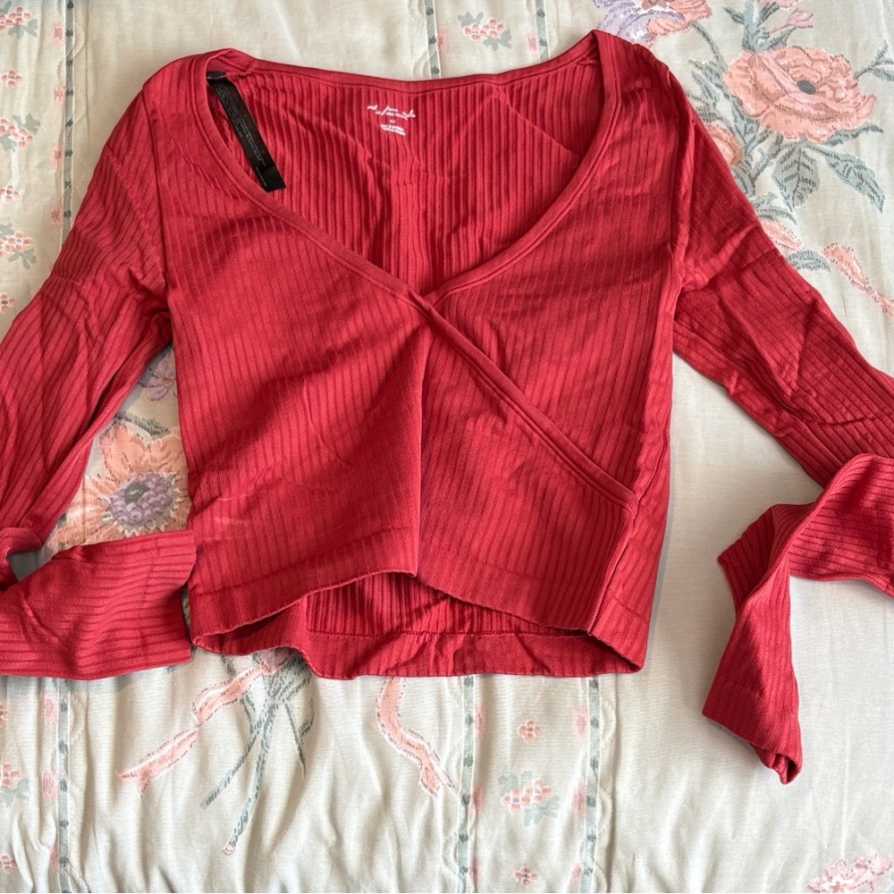 Red Urban Outfitters Ribbed Top